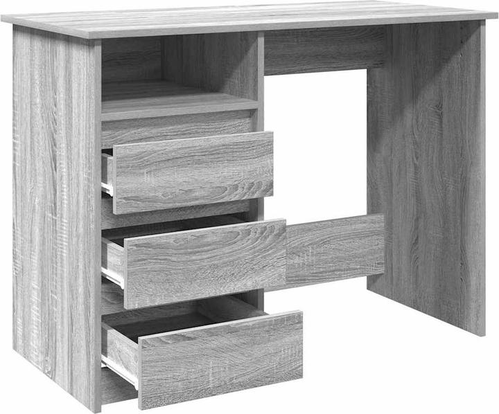 Actual product image VidaXL Desk Grey Sonoma 102x50x75 cm Wood-based office desk Table (102 x 50 x 75 cm)