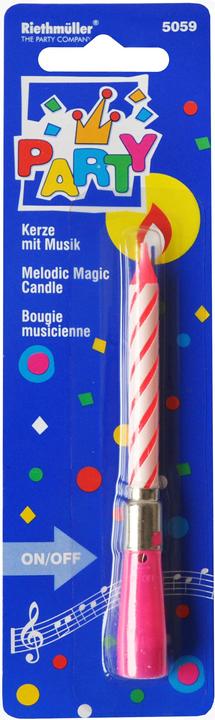 Produktbild Riethmüller Kerze mit Musik Happy Birthday (1 x)