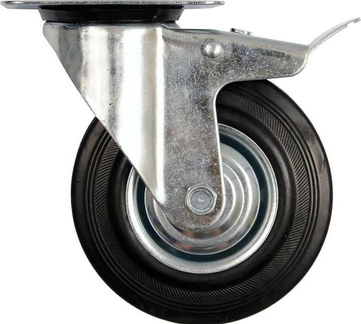 Toya DOUBLE BRAKE SW. CASTER WBLACK RUB.160