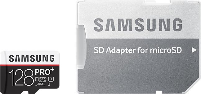 Image du produit Samsung Pro Plus microSDXC (128 Go, microSDXC, U3, UHS-I)