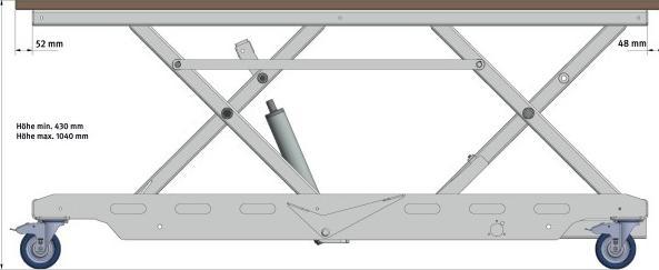 Image du produit Unicraft - Table élévatrice à ciseaux HT 300 L LAP (100 cm, 200 cm)