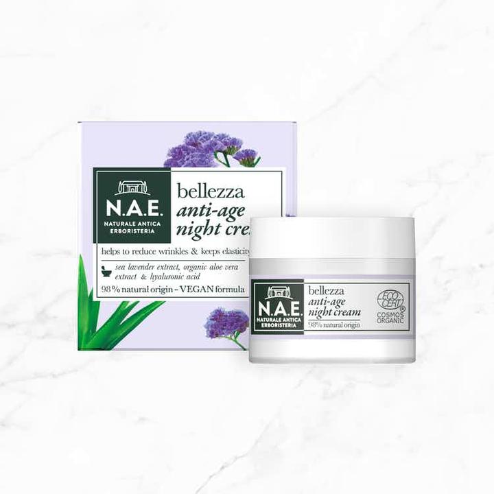 Actual product image N.A.E. NAE Naturale Antica Erboristeria Bellezza Anti-Age Day Cream, COSMOS Organic Certified & Vegan Form (50 ml, Day cream)