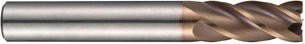 Actual product image Dormer End mill S766 Nominal Ø 12 mm Total length 83 mm Cutting edges HM TiSiN Number of cutting edges 4