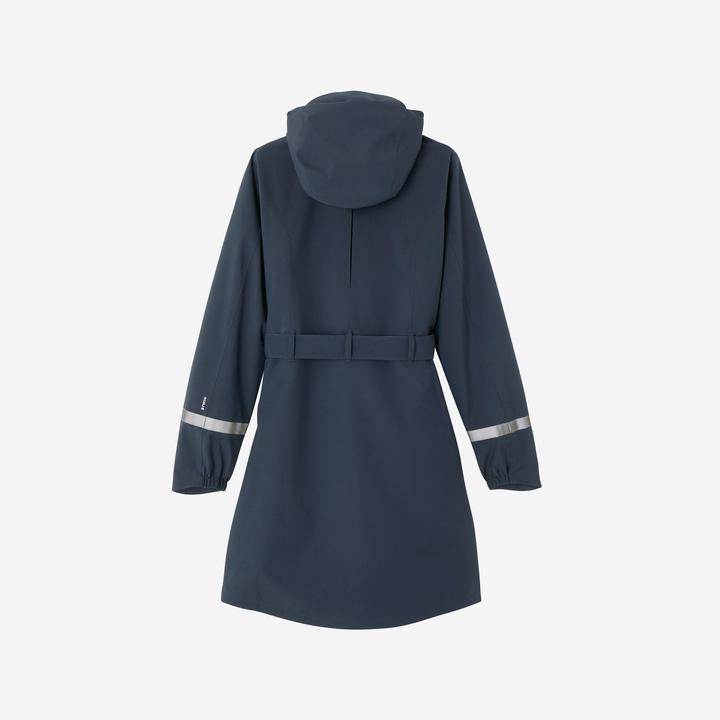 Produktbild Btwin Regentrenchcoat City 940 wasserdicht Damen marineblau (L)