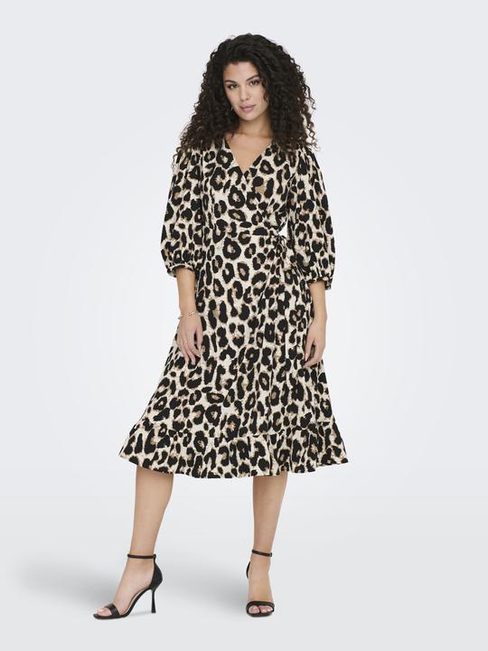 Produktbild Only 3/4-Ärmeliges Wickel- Midikleid (M)