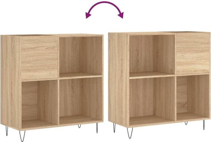 Image du produit VidaXL Plattenschrank Sonoma-Eiche 84,5x38x89 cm Holzwerkstoff