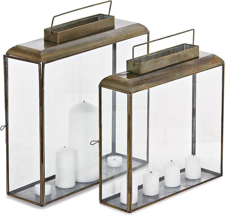 Produktbild Loberon Laterne 2er Set Estrelle (40 x 40 x 12 cm, 2 x)