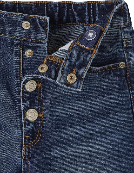 Vertbaudet Mädchen Mom-Fit-Jeans, WATERLESS Hüftweite SLIM