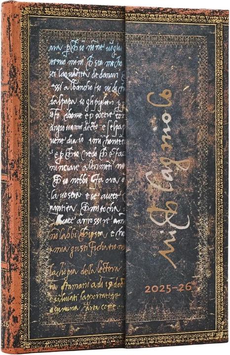 Produktbild Paperblanks PAPERBLAN Agenda Michelangelo Mini 25/26 DD0530-9 1W/2S 18M DE HOR HC 9.5x14cm (9.5 x 14 cm, Deutsch)
