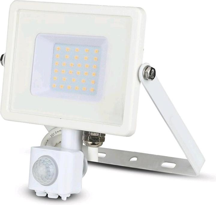 Image du produit V-TAC VT30SW 30W LED Sensor Projector SAMSUNG Chip Fonction d'extinction Blanc Boîtier 3000K (2400 lm)