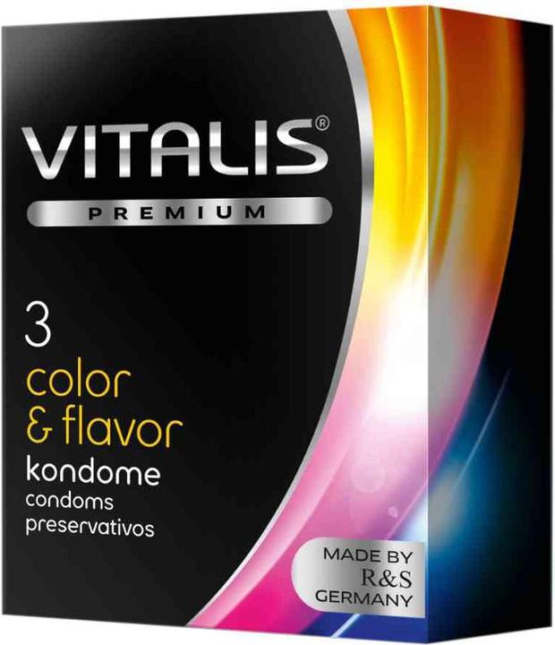 Actual product image Vitalis Condom color & flavor, pack of 12 (12 pcs.)