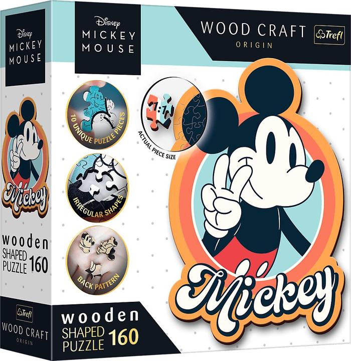 Produktbild Trefl Holz Puzzle Sonderform 160 - Retro Mickey Mouse (160 Teile)
