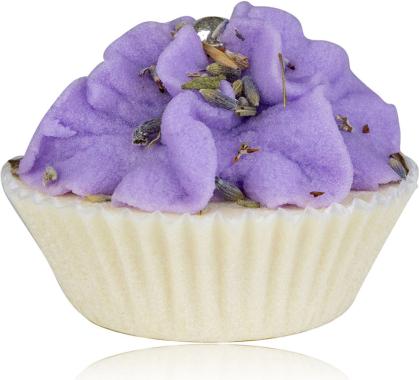 Accentra Badebombe Veganer Bade Cupcake PATISSERIE DE BAIN - Lavendel (Badekugeln)