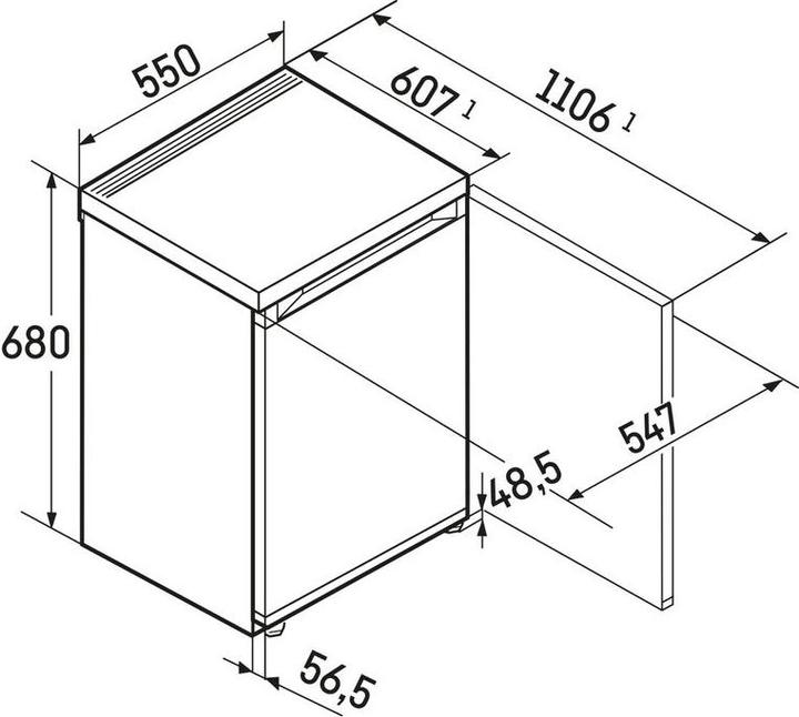 Actual product image Liebherr Re1000-20 (94 l)