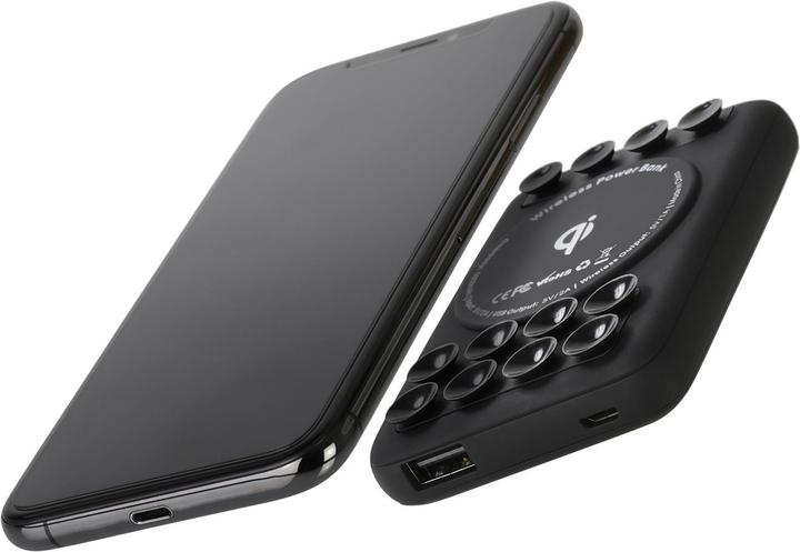 Productafbeelding Deltaco Qi gecertificeerde powerbank om aan het toestel te bevestigen, 5 mAh, 18,5 Wh (5000 mAh, 10 W, 18.50 Wh)