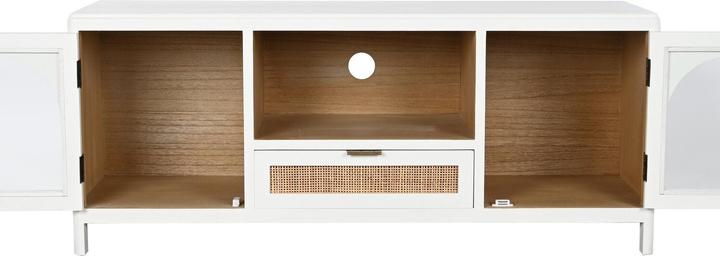 Actual product image Esprit TV furniture Home White Crystal Paolownia wood 120 x 40 x 50 cm (120 x 40 x 50 cm)