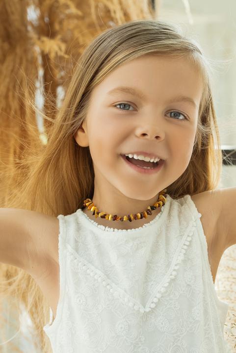 Actual product image Amberos Nature Amber necklace Nuggets Style