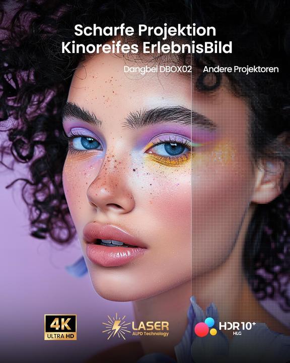 Actual product image Dangbei 4K Heimkino Beamer (2450 lm)
