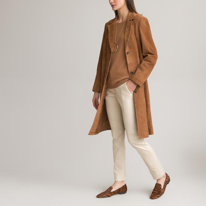 Image du produit Anne Weyburn Manteau boutonné en cuir de chèvre (46)