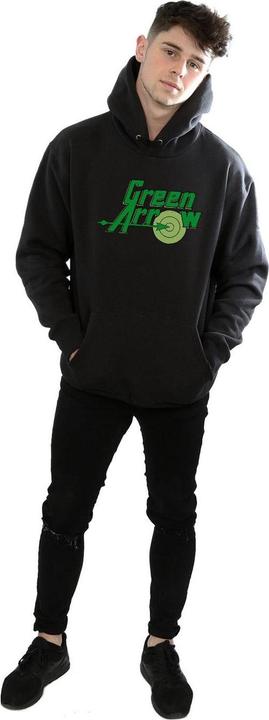Immagine prodotto Green Arrow Text Logo Felpa con Cappuccio Uomo (XL)