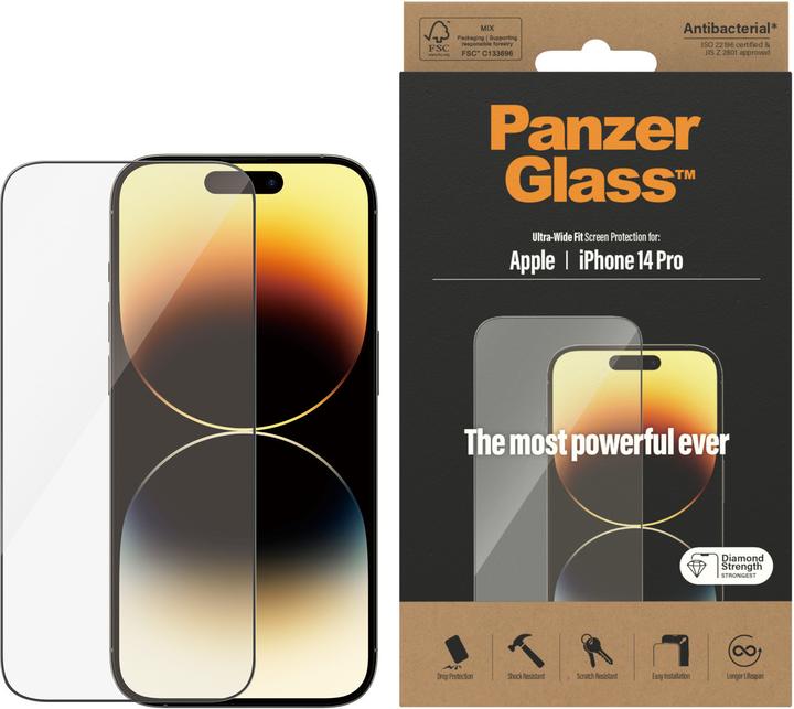 Image du produit PanzerGlass Ajustement ultra-large (1 pièce(s), Apple iPhone 14 Pro)