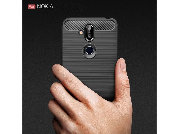 Immagine prodotto Screenguard Nokia 8.1 Cover Carbon Brushed Soft TPU (Nokia 8.1)