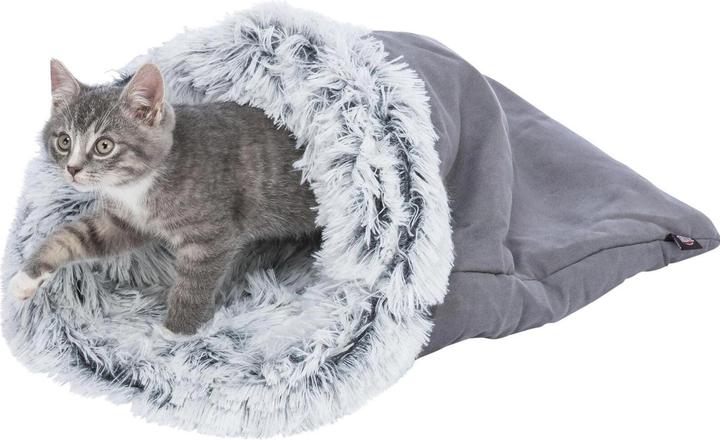 Actual product image Trixie Cuddle bag Harvey, gray / white-black (Dog)