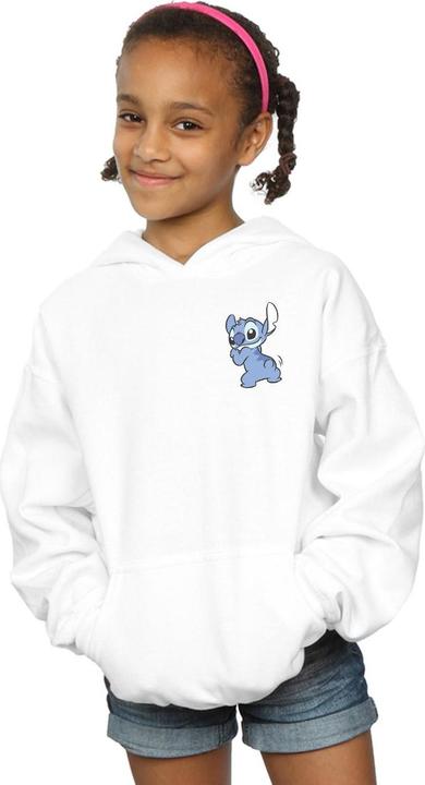 Produktbild Disney Lilo And Stitch Stitch Backside Breast Print Kapuzenpullover Mädchen (140, 146)
