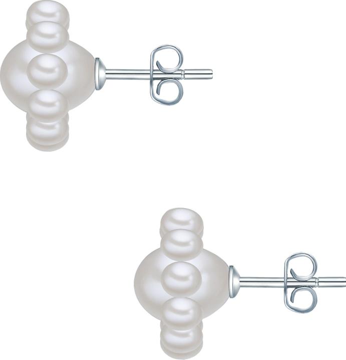 Image du produit Valero Pearls Femme fleur argent sterling perles de culture d'eau douce argent - 24395 (Argent 925)