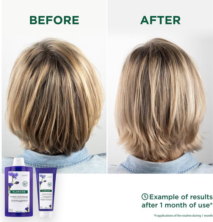 Immagine prodotto Klorane Shampoo anti-ingiallimento con fiordaliso biologico (200 ml, Shampoo liquido)