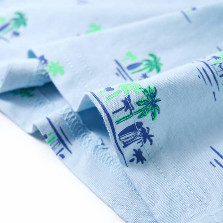 Produktbild VidaXL Kinder-T-Shirt Hellblau 104,Material: 100 % Baumwolle,Farbe (104)