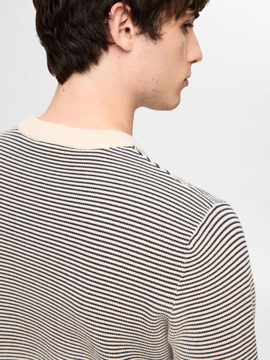 Actual product image Selected Homme Striped round neck knitted jumper (XXL)