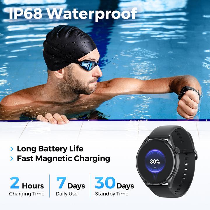 Actual product image Soundpeats Watch4 smartwatch (black)