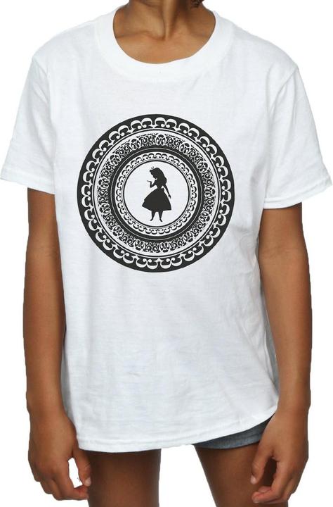 Actual product image Disney Girls Alice In Wonderland Circle Cotton T-Shirt (116)