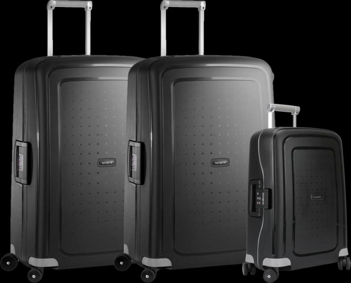 Produktbild Samsonite S'cure Spinner 55+75+75 cm Black Kofferset (102 l)