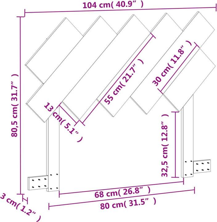Produktbild VidaXL Brigita (104 x 3 x 80.5 cm)