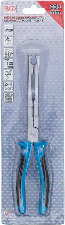 Image du produit BGS Pince à fiche de bougie de préchauffe coudée 90°