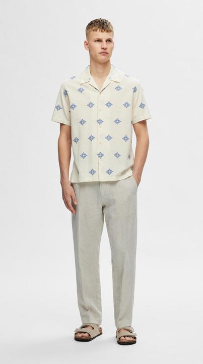 Image du produit Selected Homme Chemise à manches courtes en coton imprimé (S)