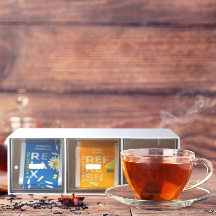 Image du produit Relaxdays Scatola porta-tè-e-tisane