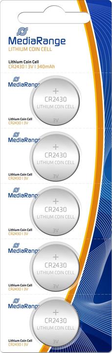 MediaRange CR2430 (5 Stk., CR2430, 340 mAh)