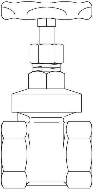 Actual product image Oventrop OV Socket gate valve Hygate ATR PN 25, gunmetal DN 40, R 1 1/2inch IT