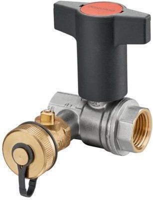 Produktbild Oventrop OV Knebelgriff-Kugelhahn Optibal PN 16 Messing mit Entleerung DN 25 1Zoll