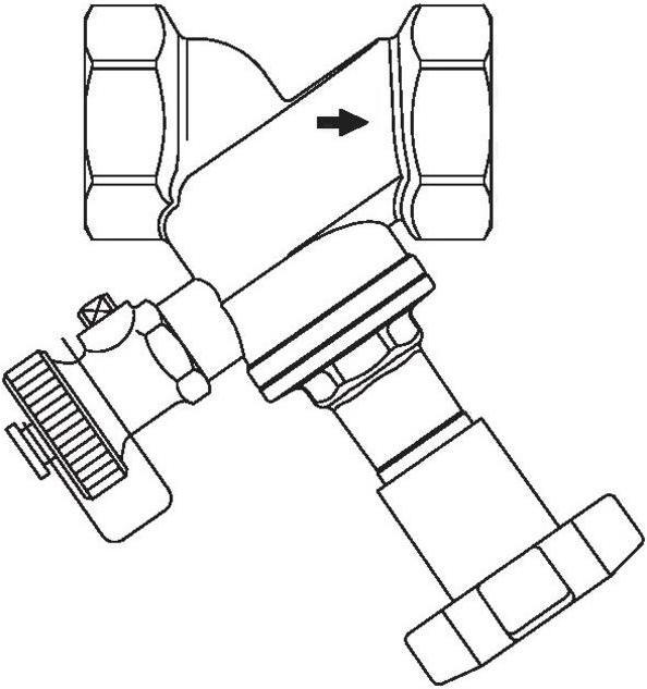Produktbild Oventrop OV Schrägsitzventil RG m PTFE-Dichtung und Entleerung DN 20