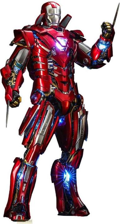 Image du produit Hot Toys Iron Man 3 figurine Movie Masterpiece 1/6 Silver Centurion (Armor Suit Up Version) 32 cm