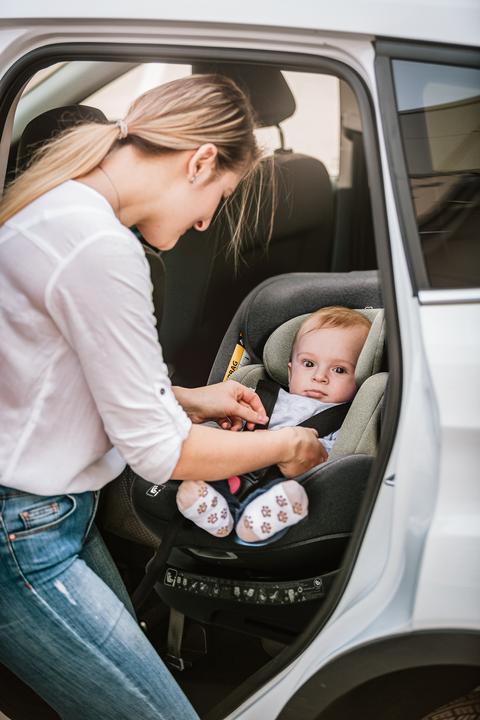Produktbild BabyGo Kindersitz Move 360 Grey (Reboarder, ECE R129/i-Size Norm)