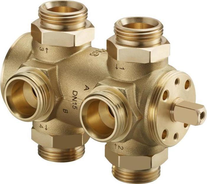 Immagine prodotto Oventrop OV Valvola a sfera a 6 vie Optibal W6 PN 16 MS DN 15 G 3/4inch con cono interno