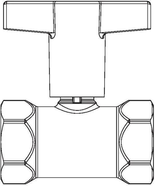 Actual product image Oventrop OV High temperature ball valve Optibal PN 16 2 x internal thread DN 20 3/4inch