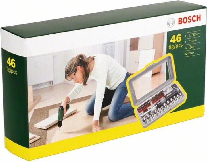 Produktbild Bosch Zubehör Titan-Schraubendreher-Set 46 Stück(e) (Innensechsrund TX M10, Innensechsrund TX M15, Innensechsrund TX M20, Innensechsrund TX M30, Kreuz Phillips PH M1, Kreuz Phillips PH M2, Innensechsrund TX M8, Innensechsrund TX M25, Innensechsrund TX M27, Innensechsrund TX M40, Kreuz Phillips PH M0, Kreuz Pozidriv PZ M1, Kreuz Pozidriv PZ M2)