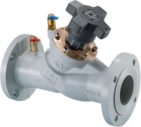 Actual product image Oventrop OV line regulating valve Hydrocontrol VFC PN 6 flange GG25 2 measuring valves DN 150