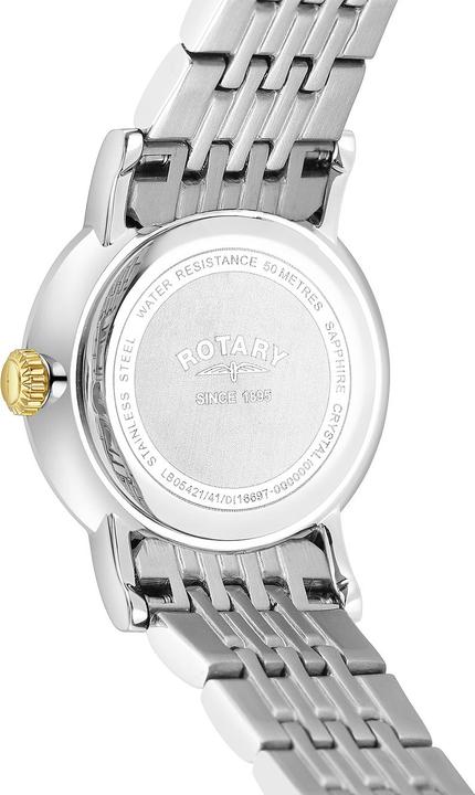 Actual product image Rotary LB05421/41/D Windsor Ladies 27mm 5ATM (Analogue wristwatch, 27 mm)